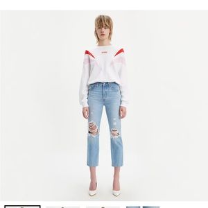 Levi’s 501® Original Cropped Ripped Women's Jeans